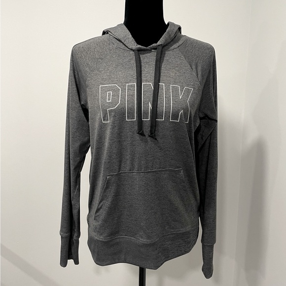 VS PINK Charcoal Performance Hoodie - Picture 1 of 9